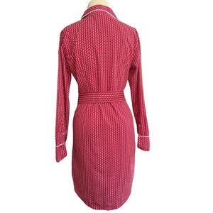 4 Kayce Hughes Shirt Dress Pink Links Belted Retro